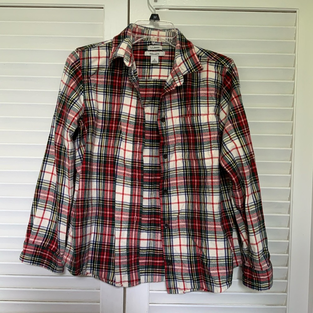 LL Bean Relaxed Fit Flannel Shirt